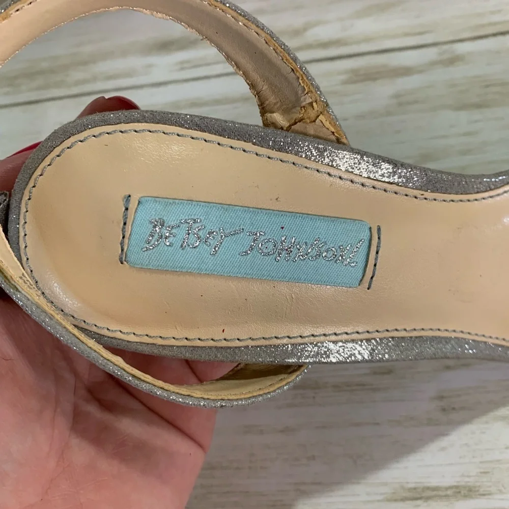 Betsey Johnson Veda Metallic Heels